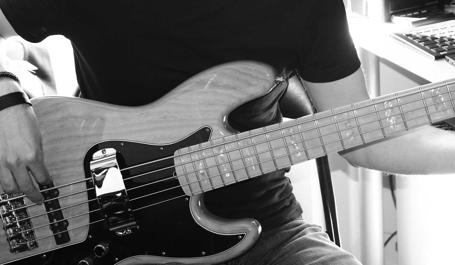 Bass close up view